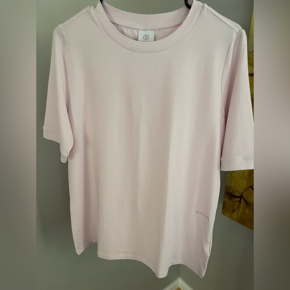 Bogner Alexi Light Pink Short Sleeve Tee Shirt Sz. EU 44/US 14